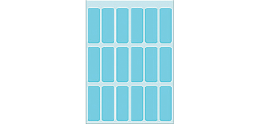 Etiquette HERMA 3653 12x34mm bleu 90 pièces