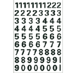 Etiquette HERMA 4159 chiffres 0-9 noir 10mm