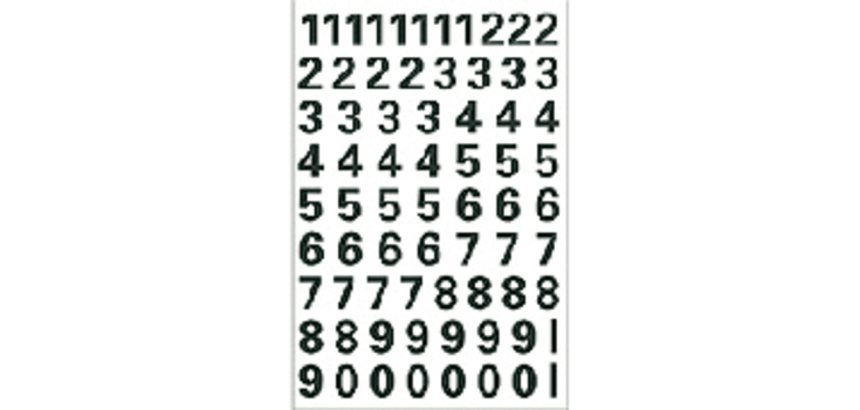 HERMA 4159 label numbers 0-9 black 10mm