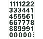 HERMA Label 4164 numbers 0-9 black 15mm