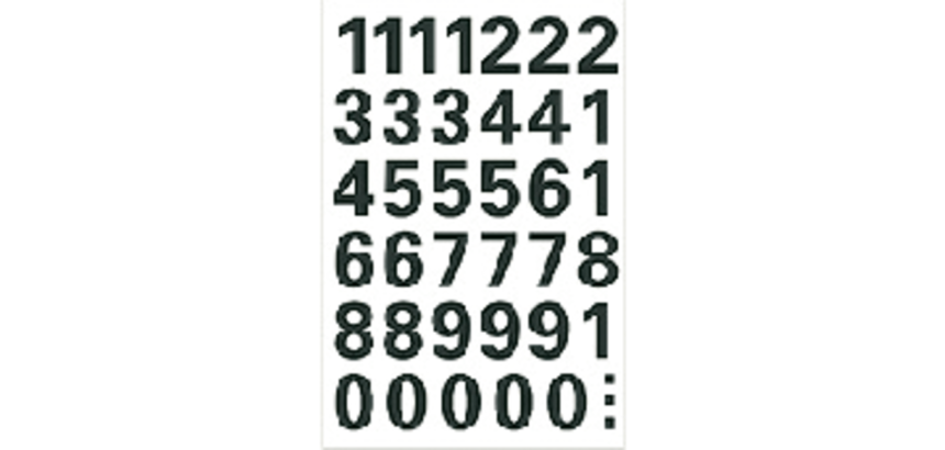 HERMA Label 4164 numbers 0-9 black 15mm