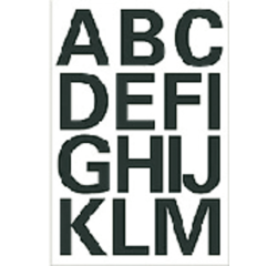 Etiquette HERMA 4167 lettres A-Z noir 25mm