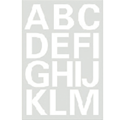Etiquette HERMA 4169 lettres A-Z blanc 25mm