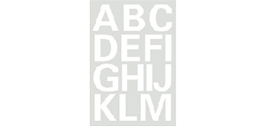 Etiquette HERMA 4169 lettres A-Z blanc 25mm