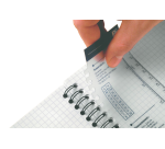 Bloc à spirale Oxford Essentials A4+ 90 feuilles 4 perfs carreau 5mm