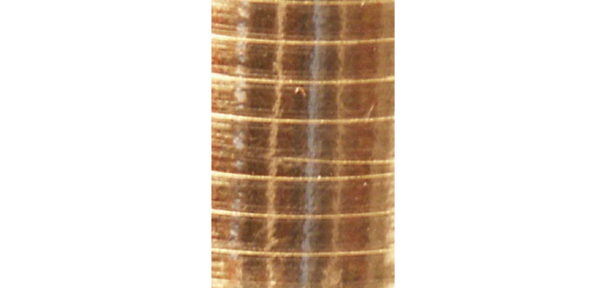 Ruban cadeau Haza 250mx5mm or métallique