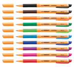 Rollerpen STABILO PointVisco 1099/10 fijn assorti etui à 10 stuks