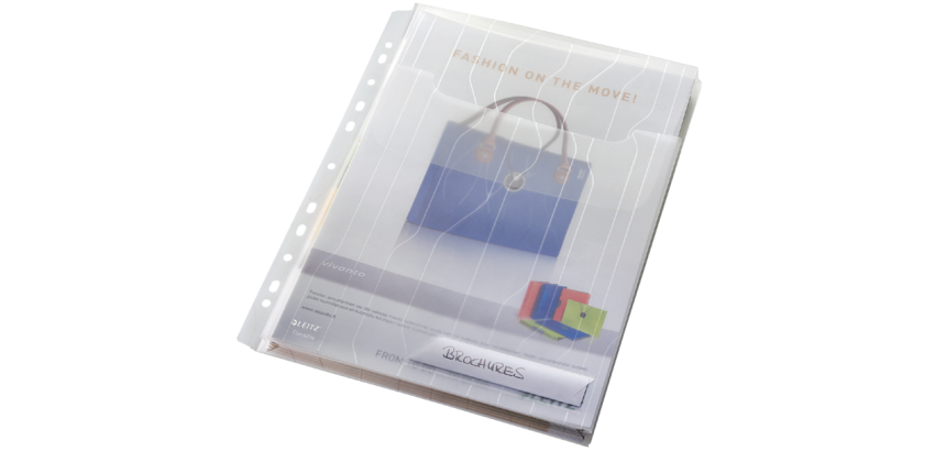 Leitz Combifile Folder with Gusset A4 PP Transparent 3 Pieces