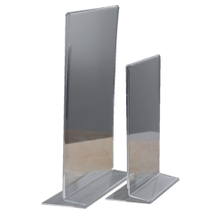 Présentoir de table Europel en T A4 portrait acryl