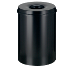 Fire-resistant waste paper basket Vepa Bins 30L Ø33.5cm black
