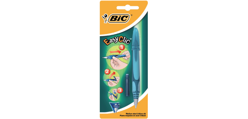 Stylo plume BIC EasyClic Medium blister 1 pièce