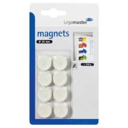 Aimant Legamaster 20mm 250g 8 pièces blanc