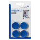 Magneet Legamaster 30mm 850gr blauw 4 stuks