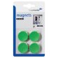 Magneet Legamaster 30mm 850gr groen 4stuks