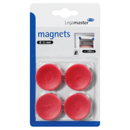 Aimant Legamaster 30mm 850g 4 pièces rouge