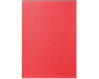 Voorblad GBC A4 lederlook rood 100 stuks