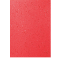 Voorblad GBC A4 lederlook rood 100 stuks