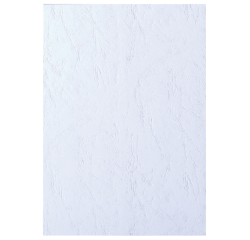 Voorblad GBC A4 lederlook wit 100 stuks