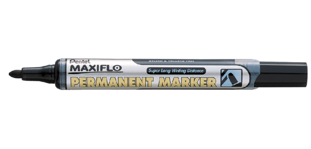 Pentel Maxiflo Marker NLF50 Rundspitze 1mm Schwarz