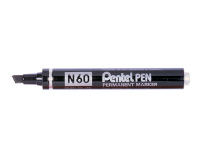 Marqueur Pentel N60 biseau 1,2-6mm noir