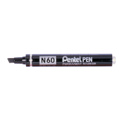 Marqueur Pentel N60 biseau 1,2-6mm noir