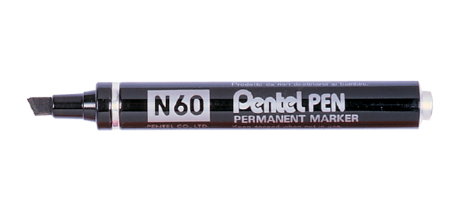Pentel N60 Chisel Marker 1.2-6mm Black