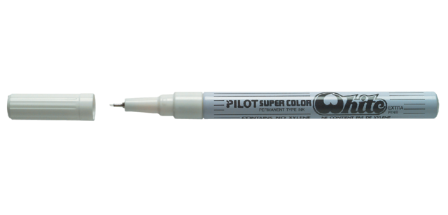 PILOT Super Color Extra Fine White Marker