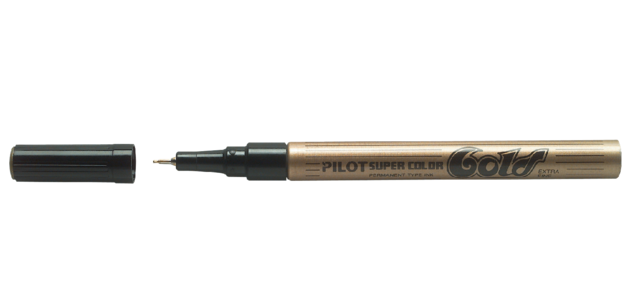 PILOT Super Color Extra Fine Gold Marker