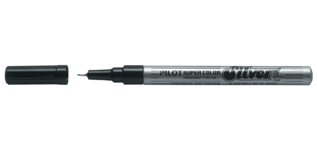 PILOT Super Color Extra Fein Silber Marker