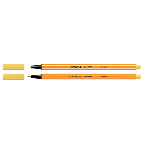 Fineliner STABILO point 88/44 fijn geel