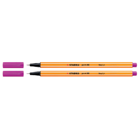 Fineliner STABILO point 88/56 Fin rouge rosé