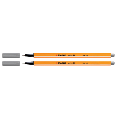 Fineliner STABILO Point 88/96 Fin gris foncé
