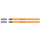 Fineliner STABILO Point 88/96 Fin gris foncé