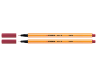 Fineliner STABILO point 88/50 fijn donkerrood