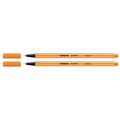 Fineliner STABILO point 88/89 fijn donker oker
