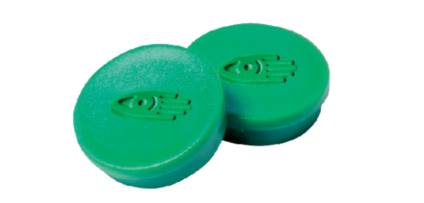 Magneet Legamaster 30mm 850gr groen 10 stuks