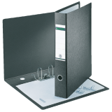 Classeur à levier Leitz 1072 A3 180° sans encoches ni renforts 77mm carton A3 droit noir