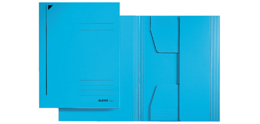Leitz A3 blue 3-flap folder