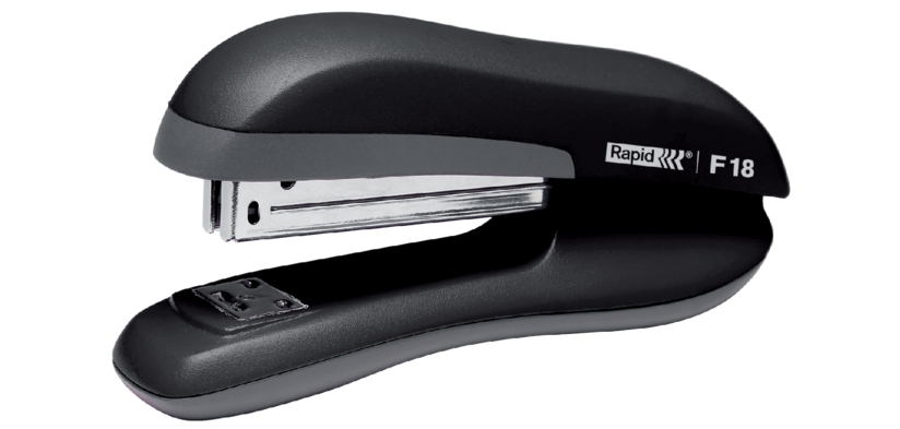 Agrafeuse Rapid Fashion pleine-bande F18 30 fleuilles noir