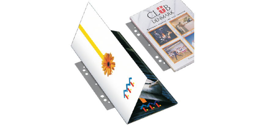 Bande de classement Djois Filestrip A4 295mm 2/4 anneaux transparent 100 pièces