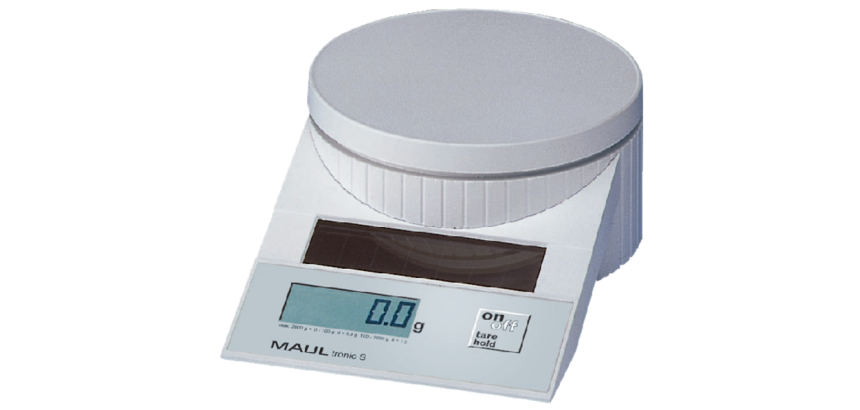 Pèse-lettres Maultronic Solar jusqu'à 2000g blanc