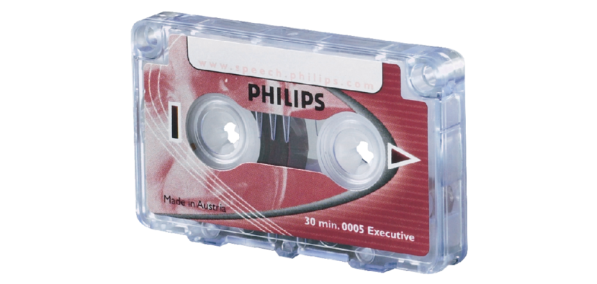 Cassette dictaphone Philips LFH0005 2x15min avec clip