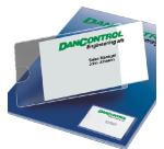 Porte-étiquettes Djois 55x150mm adhésif transparent 6 pièces