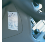 Porte-étiquettes Djois 55x150mm adhésif transparent 6 pièces