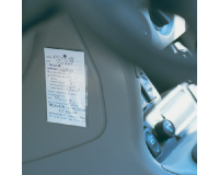 Etikethouder Djois 75x150m  zelfklevend transparant 3 stuks