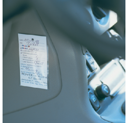 Etikethouder Djois 75x150m  zelfklevend transparant 3 stuks