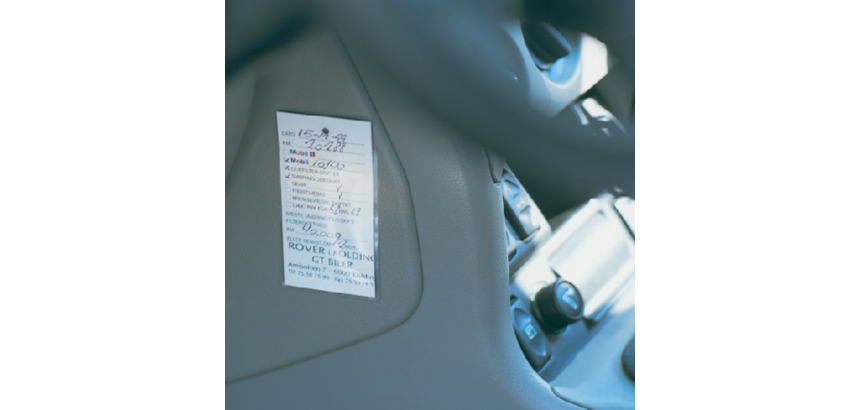 Porte-étiquettes Djois 75x150mm adhésif transparent 3 pièces