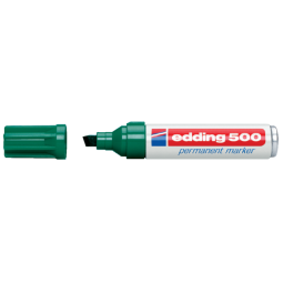 En_marq edding 500 vert biseaute