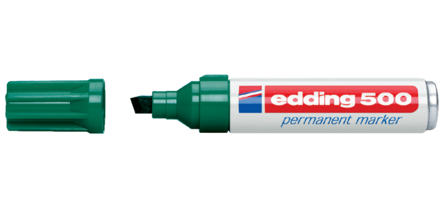 Marqueur edding 500 biseau 2-7mm vert