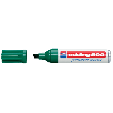 Marqueur edding 500 biseau 2-7mm vert